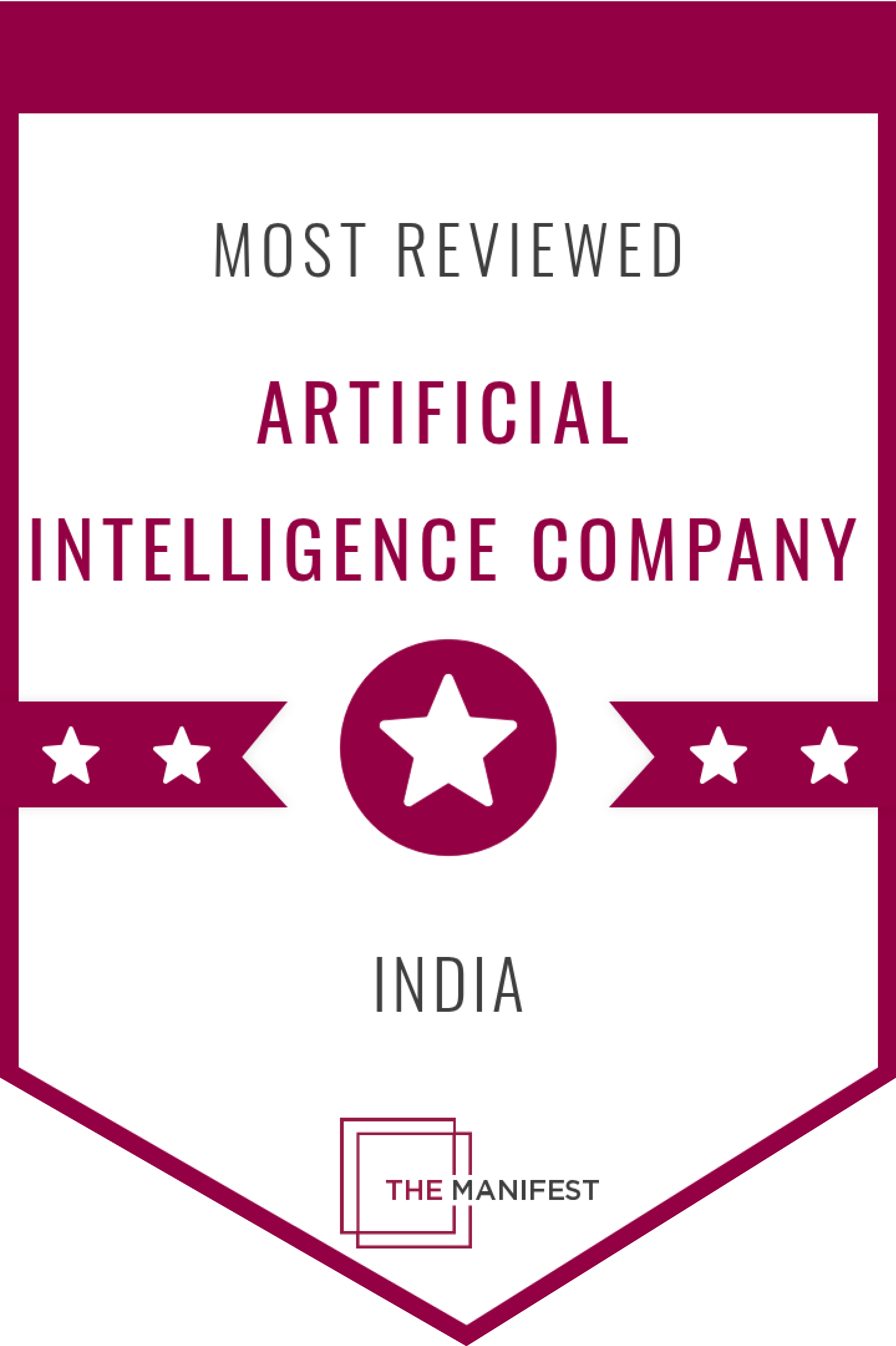 Most Reviewed Artificial Intelligence Company in India